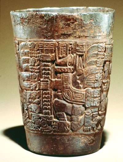 Vessel Depicting Glyphs of the Gods by Mayan